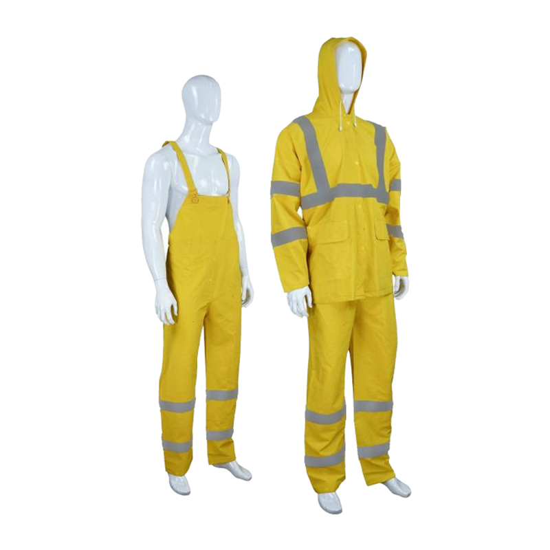 RC001BR معطف المطر مقاوم للماء من مادة PVC شديدة التحمل